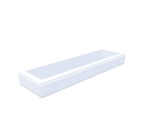 Skylux-PVC-Curb 40x160 cm-Fixed-Straight curb 20/00 (20 cm high - Standard for iWindow & iDome)-Not applicable-1