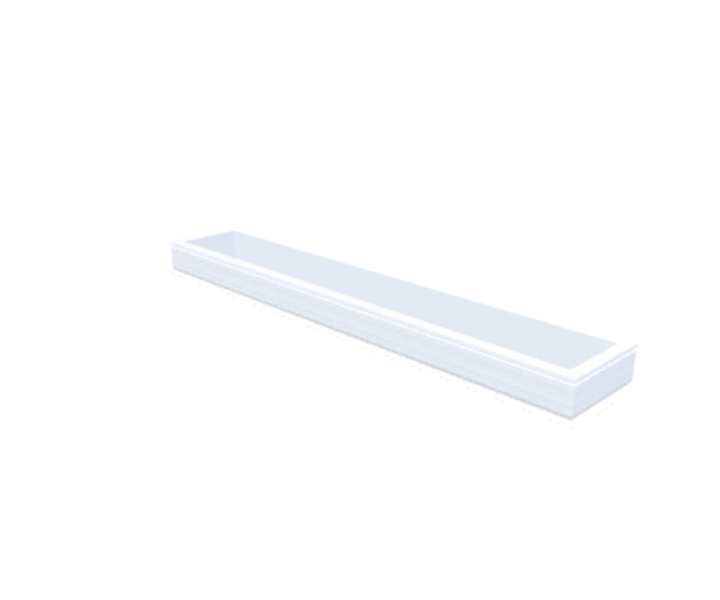 Skylux-PVC-Curb 40x280 cm-Fixed-Straight curb 20/00 (20 cm high - Standard for iWindow & iDome)-Not applicable-1
