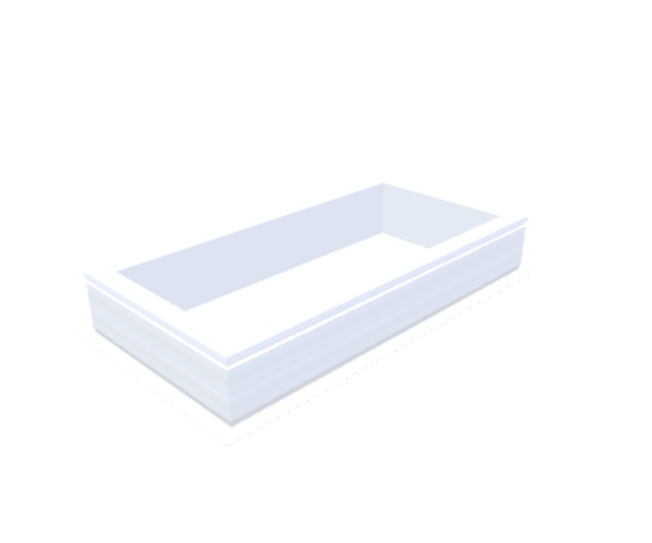 Skylux-PVC-Curb 50x110 cm-Fixed-Straight curb 20/00 (20 cm high - Standard for iWindow & iDome)-Not applicable-1