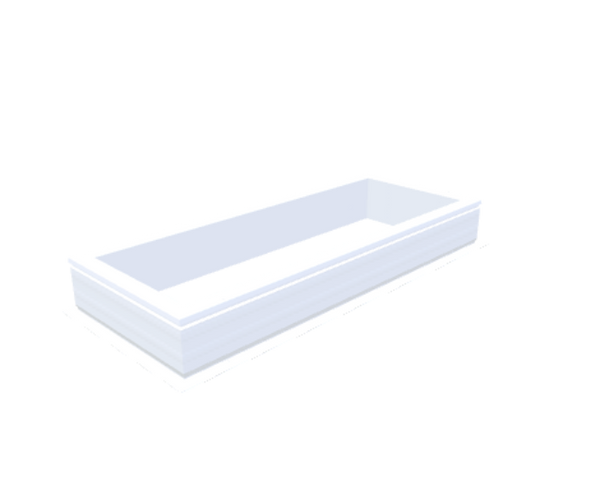 Skylux-PVC-Curb 50x140 cm-Fixed-Straight curb 20/00 (20 cm high - Standard for iWindow & iDome)-Not applicable-1