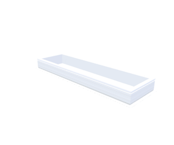 Skylux-PVC-Curb 50x200 cm-Fixed-Straight curb 20/00 (20 cm high - Standard for iWindow & iDome)-Not applicable-1