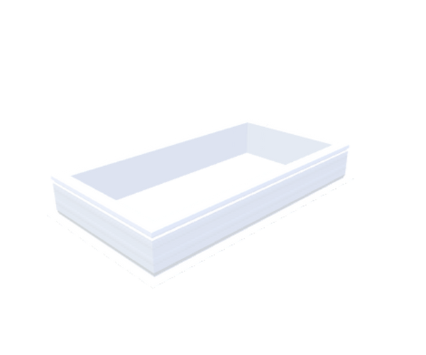 Skylux-PVC-Curb 60x120 cm-Fixed-Straight curb 20/00 (20 cm high - Standard for iWindow & iDome)-Not applicable-1