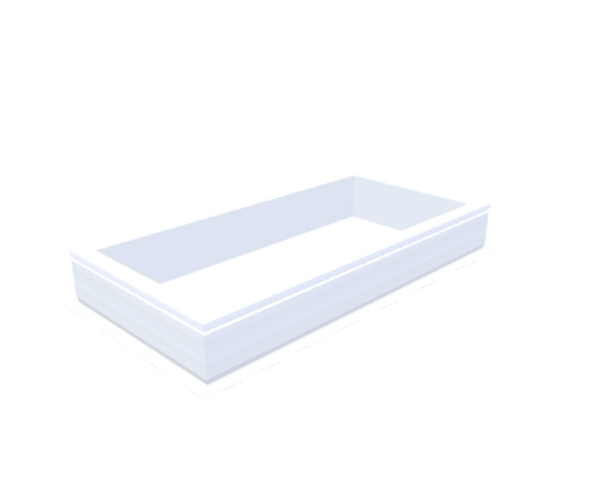Skylux-PVC-Curb 60x130 cm-Fixed-Straight curb 20/00 (20 cm high - Standard for iWindow & iDome)-Not applicable-1