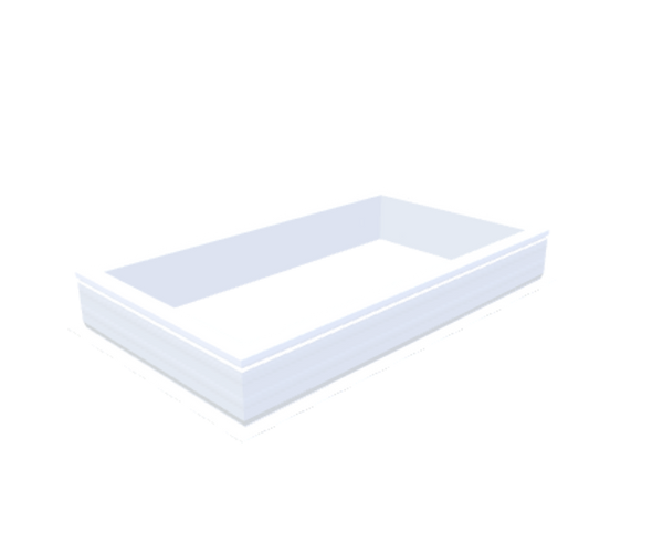 Skylux-PVC-Curb 70x130 cm-Fixed-Straight curb 20/00 (20 cm high - Standard for iWindow & iDome)-Not applicable-1
