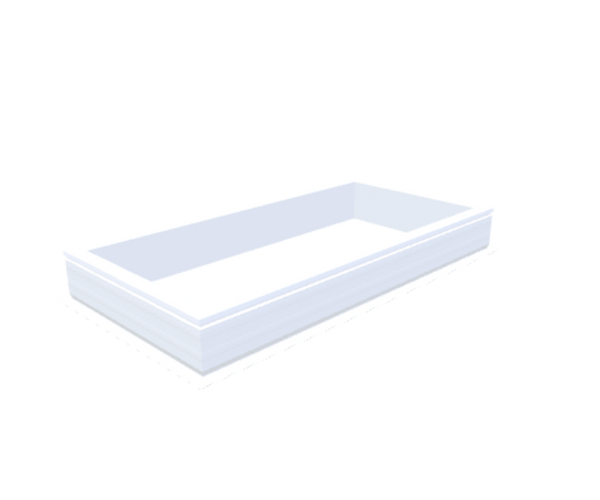 Skylux-PVC-Curb 70x150 cm-Fixed-Straight curb 20/00 (20 cm high - Standard for iWindow & iDome)-Not applicable-1