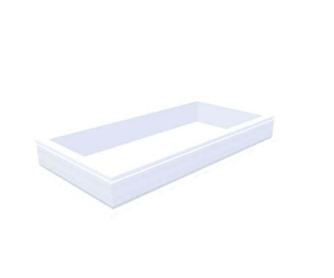 Skylux-PVC-Curb 70x150 cm-Fixed-Straight curb 20/00 (20 cm high - Standard for iWindow & iDome)-Not applicable-1