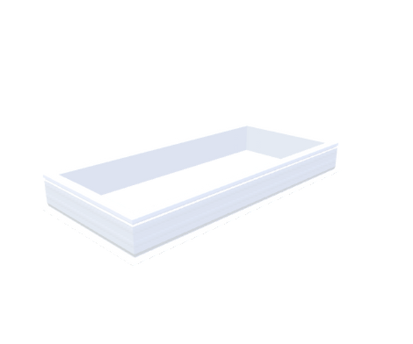 Skylux-PVC-Curb 70x160 cm-Fixed-Straight curb 20/00 (20 cm high - Standard for iWindow & iDome)-Not applicable-1