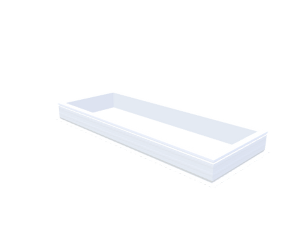 Skylux-PVC-Curb 70x200 cm-Fixed-Straight curb 20/00 (20 cm high - Standard for iWindow & iDome)-Not applicable-1