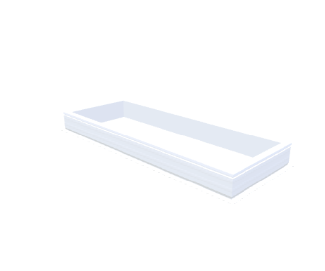Skylux-PVC-Curb 70x200 cm-Fixed-Straight curb 20/00 (20 cm high - Standard for iWindow & iDome)-Not applicable-1