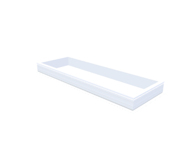 Skylux-PVC-Curb 70x220 cm-Fixed-Straight curb 20/00 (20 cm high - Standard for iWindow & iDome)-Not applicable-1