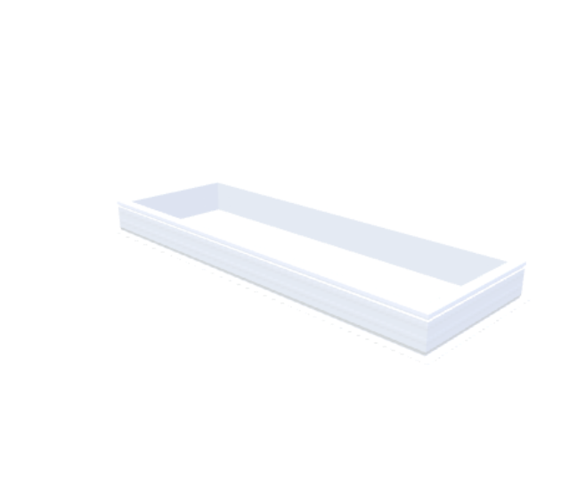Skylux-PVC-Curb 70x220 cm-Fixed-Straight curb 20/00 (20 cm high - Standard for iWindow & iDome)-Not applicable-1