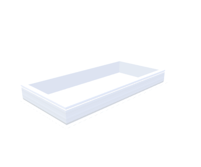 Skylux-PVC-Curb 75x165 cm-Fixed-Straight curb 20/00 (20 cm high - Standard for iWindow & iDome)-Not applicable-1