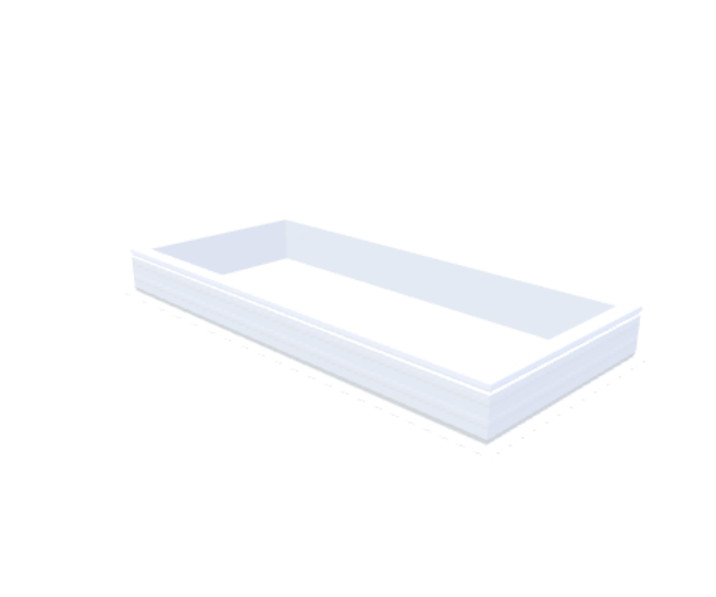 Skylux-PVC-Curb 75x175 cm-Fixed-Straight curb 20/00 (20 cm high - Standard for iWindow & iDome)-Not applicable-1