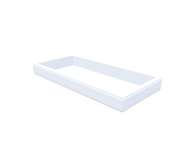 Skylux-PVC-Curb 80x180 cm-Fixed-Straight curb 20/00 (20 cm high - Standard for iWindow & iDome)-Not applicable-1