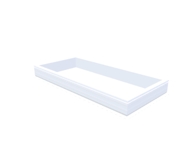 Skylux-PVC-Curb 80x180 cm-Fixed-Straight curb 20/00 (20 cm high - Standard for iWindow & iDome)-Not applicable-1