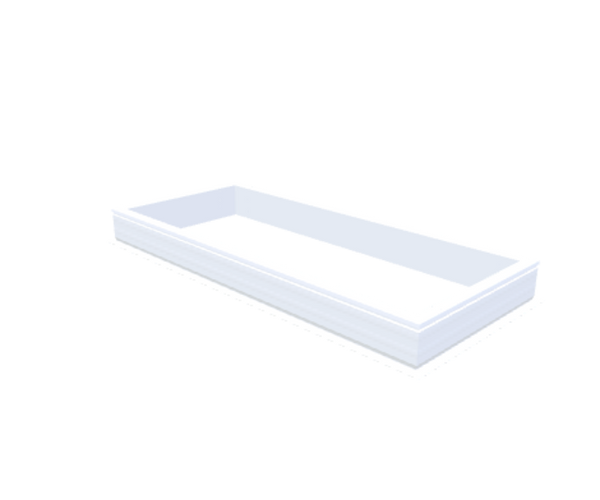 Skylux-PVC-Curb 80x200 cm-Fixed-Straight curb 20/00 (20 cm high - Standard for iWindow & iDome)-Not applicable-1