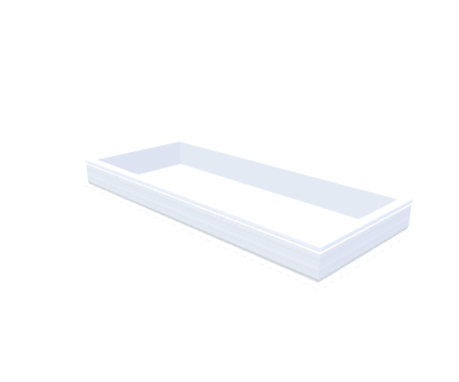 Skylux-PVC-Curb 80x200 cm-Fixed-Straight curb 20/00 (20 cm high - Standard for iWindow & iDome)-Not applicable-1