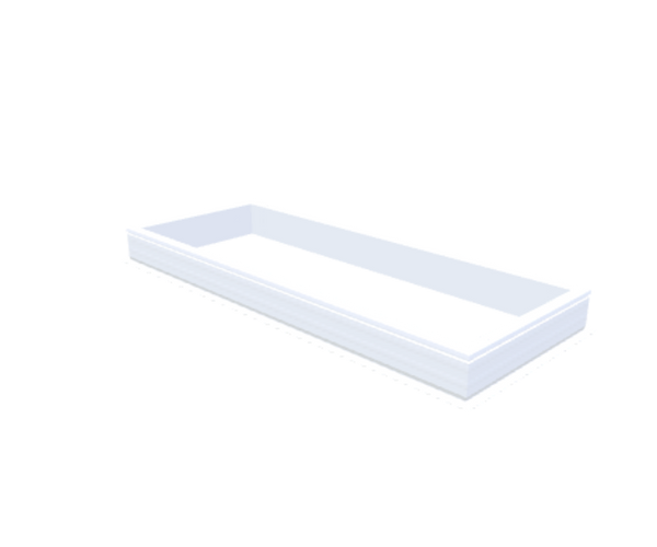 Skylux-PVC-Curb 80x220 cm-Fixed-Straight curb 20/00 (20 cm high - Standard for iWindow & iDome)-Not applicable-1