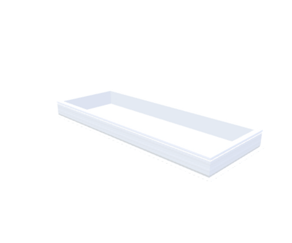Skylux-PVC-Curb 80x230 cm-Fixed-Straight curb 20/00 (20 cm high - Standard for iWindow & iDome)-Not applicable-1