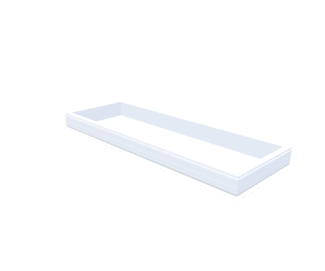 Skylux-PVC-Curb 80x250 cm-Fixed-Straight curb 20/00 (20 cm high - Standard for iWindow & iDome)-Not applicable-1