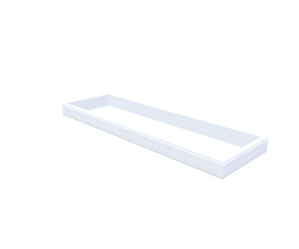 Skylux-PVC-Curb 80x280 cm-Fixed-Straight curb 20/00 (20 cm high - Standard for iWindow & iDome)-Not applicable-1