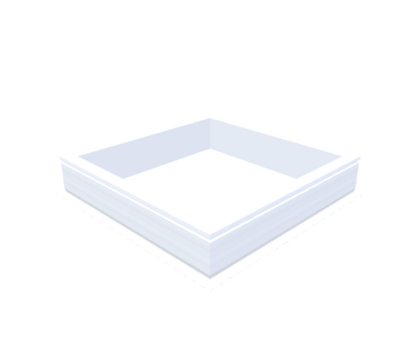 Skylux-PVC-Curb 90x90 cm-Fixed-Straight curb 20/00 (20 cm high - Standard for iWindow & iDome)-Not applicable-1