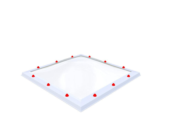 Skylux-Skylight 100x100 cm-Triple-walled (1.70 W/m²K) Heated space? Choose this version or higher!-Polycarbonate (250 times more impact-resistant than glass)-Clear * just like glass-13