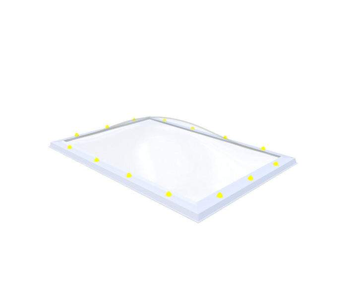 Skylux-Skylight 100x150 cm-Four-walled (1.28 W/m²K)-Acrylic (10 times more impact-resistant than glass)-Clear * just like glass-16