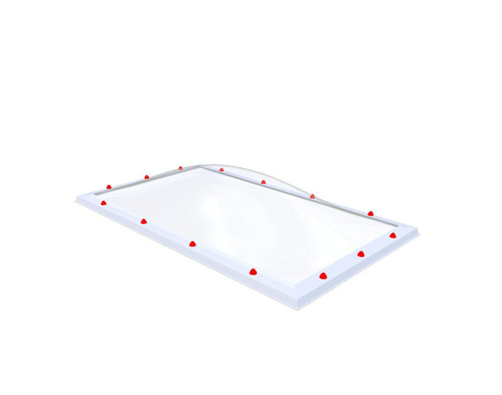 Skylux-Skylight 100x180 cm-Triple-walled (1.70 W/m²K) Heated space? Choose this version or higher!-Polycarbonate (250 times more impact-resistant than glass)-Clear * just like glass-13