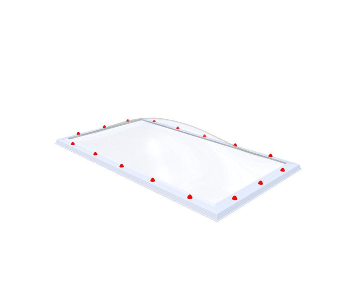 Skylux-Skylight 100x190 cm-Triple-walled (1.70 W/m²K) Heated space? Choose this version or higher!-Polycarbonate (250 times more impact-resistant than glass)-Clear * just like glass-13