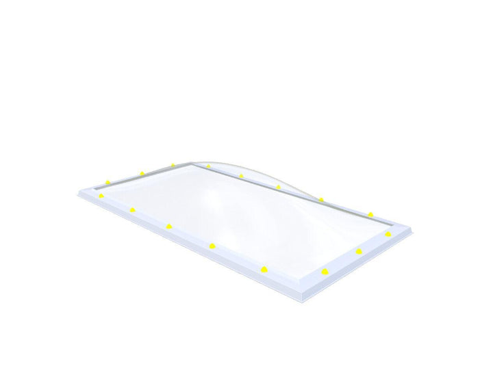 Skylux-Skylight 100x200 cm-Double-walled (2.90 W/m²K)-Acrylic (10 times more impact-resistant than glass)-Clear * just like glass-6