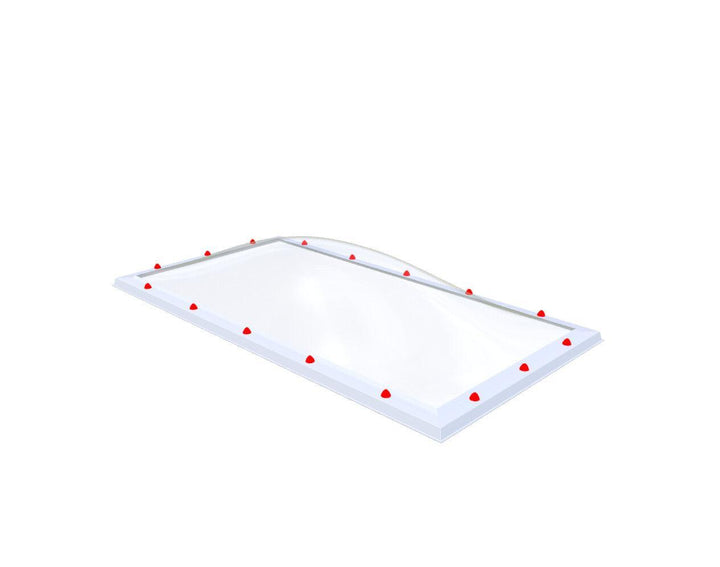 Skylux-Skylight 100x200 cm-Triple-walled (1.70 W/m²K) Heated space? Choose this version or higher!-Polycarbonate (250 times more impact-resistant than glass)-Clear * just like glass-13