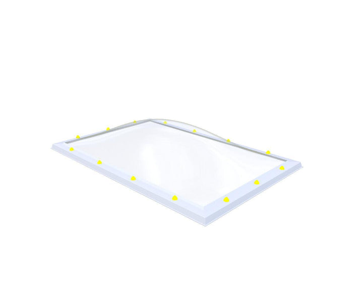 Skylux-Skylight 105x165 cm-Four-walled (1.28 W/m²K)-Acrylic (10 times more impact-resistant than glass)-Clear * just like glass-16