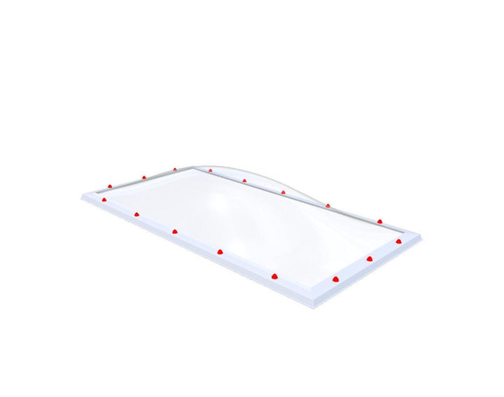 Skylux-Skylight 110x230 cm-Triple-walled (1.70 W/m²K) Heated space? Choose this version or higher!-Polycarbonate (250 times more impact-resistant than glass)-Clear * just like glass-13