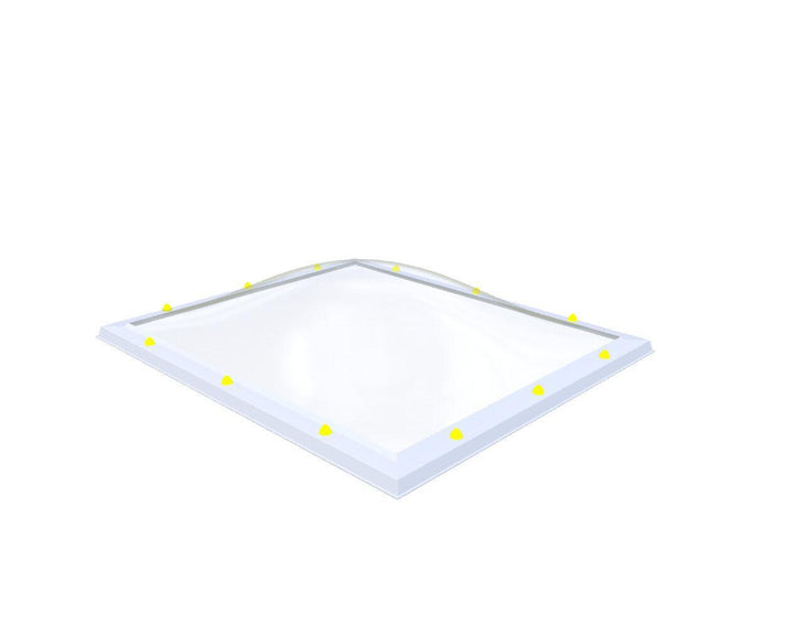 Skylux-Skylight 120x140 cm-Four-walled (1.28 W/m²K)-Acrylic (10 times more impact-resistant than glass)-Clear * just like glass-16