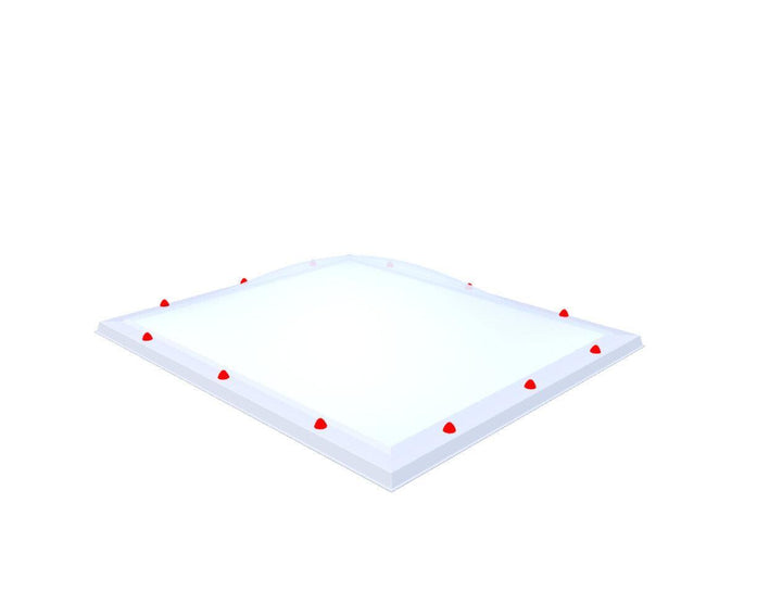 Skylux-Skylight 120x140 cm-Triple-walled (1.70 W/m²K) Heated space? Choose this version or higher!-Polycarbonate (250 times more impact-resistant than glass)-Heat-reflective * opal & non transparent-15