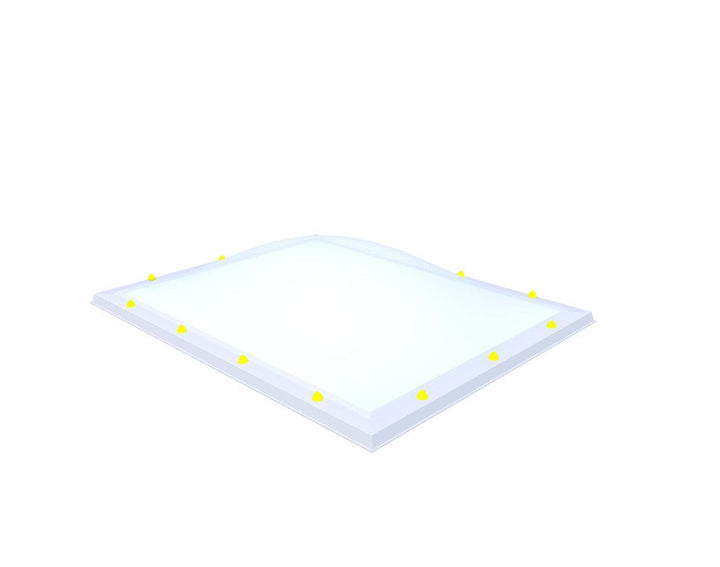 Skylux-Skylight 120x150 cm-Triple-walled (1.70 W/m²K) Heated space? Choose this version or higher!-Acrylic (10 times more impact-resistant than glass)-Opal * (milk glass) non transparent-12