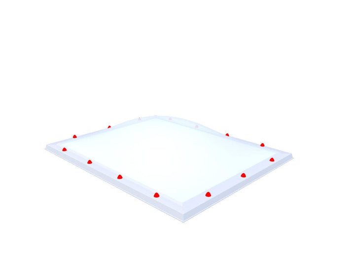 Skylux-Skylight 120x150 cm-Triple-walled (1.70 W/m²K) Heated space? Choose this version or higher!-Polycarbonate (250 times more impact-resistant than glass)-Heat-reflective * opal & non transparent-15