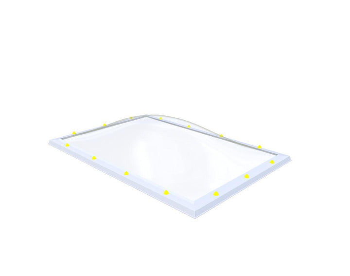 Skylux-Skylight 120x180 cm-Double-walled (2.90 W/m²K)-Acrylic (10 times more impact-resistant than glass)-Clear * just like glass-6