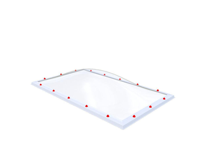 Skylux-Skylight 120x210 cm-Triple-walled (1.70 W/m²K) Heated space? Choose this version or higher!-Polycarbonate (250 times more impact-resistant than glass)-Clear * just like glass-13