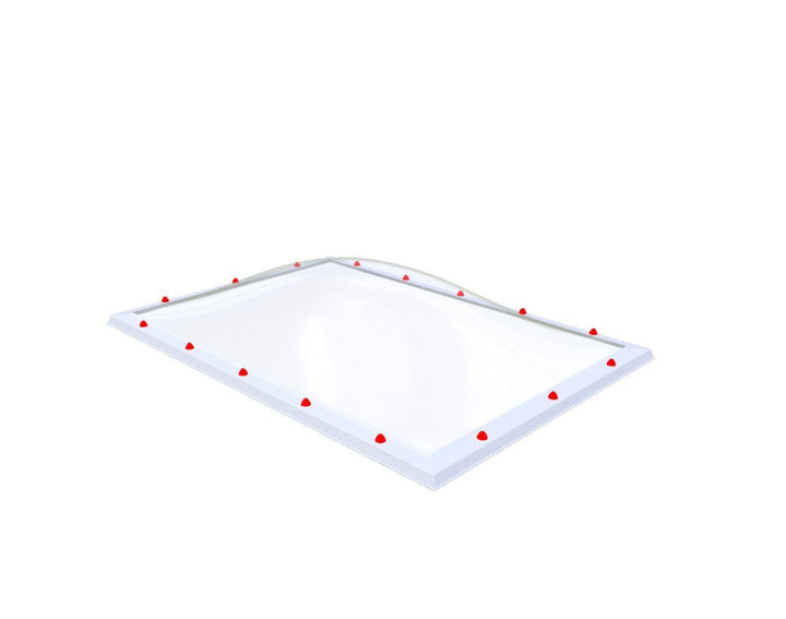 Skylux-Skylight 130x190 cm-Four-walled (1.28 W/m²K)-Polycarbonate (250 times more impact-resistant than glass)-Clear * just like glass-18