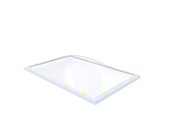 Skylux-Skylight 130x200 cm-Double-walled (2.90 W/m²K)-Acrylic (10 times more impact-resistant than glass)-Clear * just like glass-6