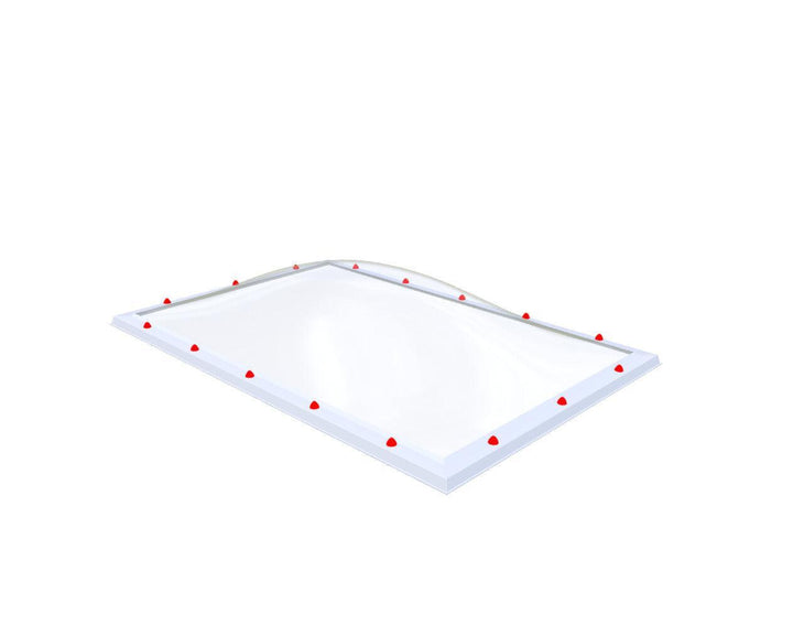 Skylux-Skylight 130x200 cm-Triple-walled (1.70 W/m²K) Heated space? Choose this version or higher!-Polycarbonate (250 times more impact-resistant than glass)-Clear * just like glass-13