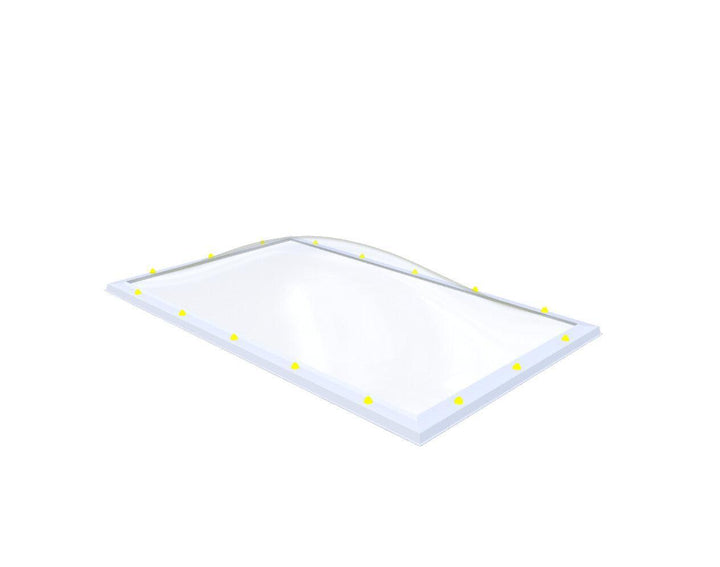 Skylux-Skylight 130x220 cm-Double-walled (2.90 W/m²K)-Acrylic (10 times more impact-resistant than glass)-Clear * just like glass-6