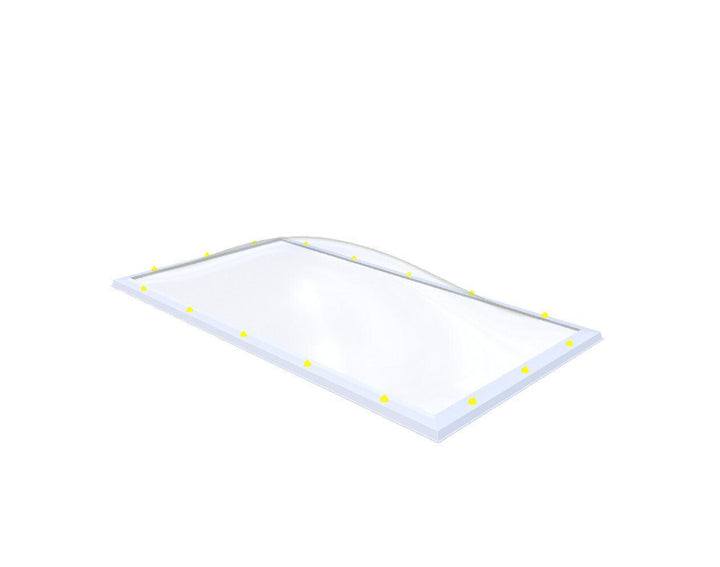 Skylux-Skylight 130x250 cm-Single-walled (least insulating - 5.17 W/m²K)-Acrylic (10 times more impact-resistant than glass)-Clear * just like glass-2