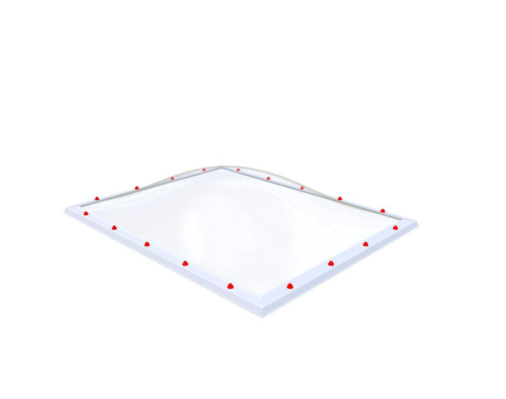 Skylux-Skylight 160x200 cm-Double-walled (2.90 W/m²K)-Polycarbonate (250 times more impact-resistant than glass)-Clear * just like glass-8