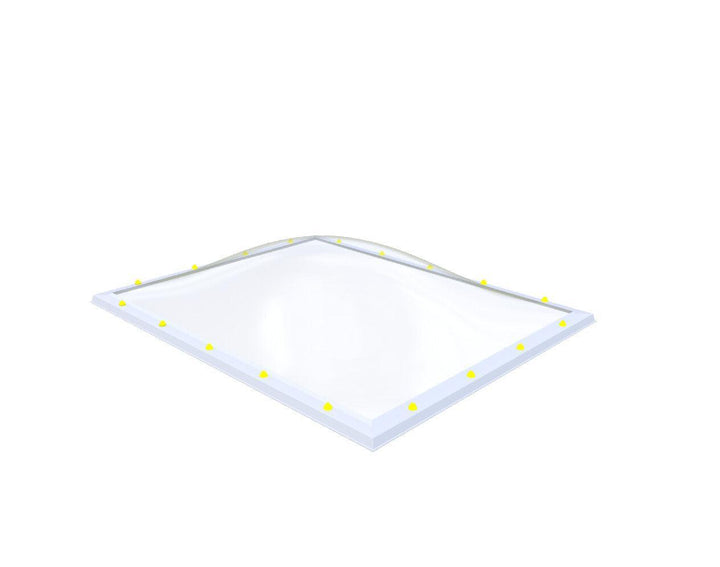 Skylux-Skylight 160x200 cm-Single-walled (least insulating - 5.17 W/m²K)-Acrylic (10 times more impact-resistant than glass)-Clear * just like glass-2