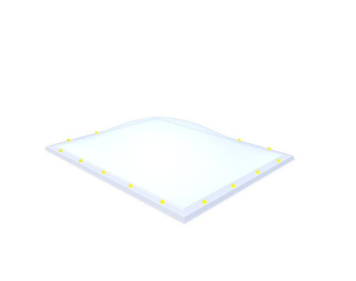 Skylux-Skylight 160x200 cm-Triple-walled (1.70 W/m²K) Heated space? Choose this version or higher!-Acrylic (10 times more impact-resistant than glass)-Opal * (milk glass) non transparent-12