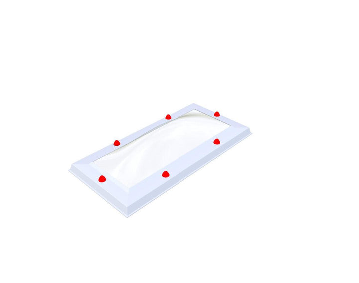 Skylux-Skylight 30x80 cm-Triple-walled (1.70 W/m²K) Heated space? Choose this version or higher!-Polycarbonate (250 times more impact-resistant than glass)-Clear * just like glass-13