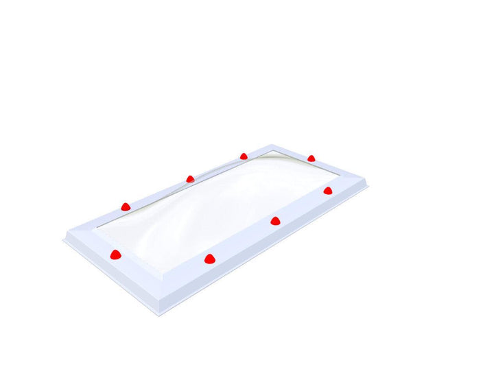 Skylux-Skylight 40x100 cm-Triple-walled (1.70 W/m²K) Heated space? Choose this version or higher!-Polycarbonate (250 times more impact-resistant than glass)-Clear * just like glass-13